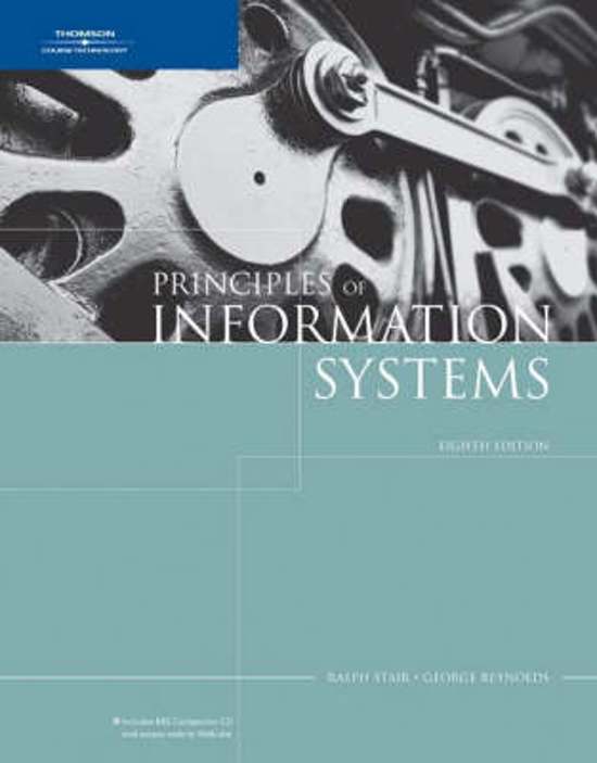 Principles of Information Systems (Ise)