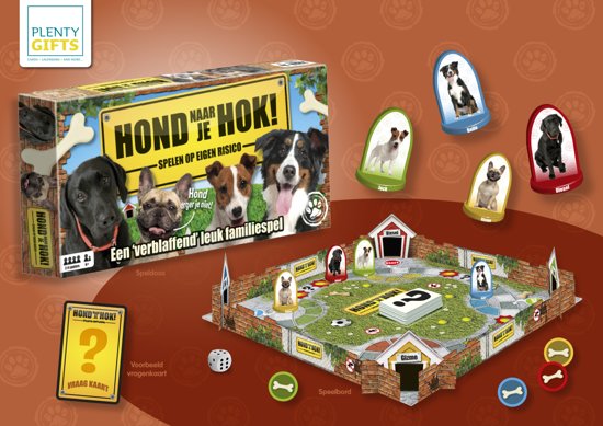 Thumbnail van een extra afbeelding van het spel Opoly bordspel hond naar je hok - 1 ST