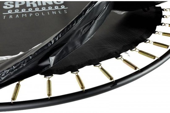 SPRING Trampoline 213 cm (7ft) met veiligheidsnet - Black Edition - zwarte rand