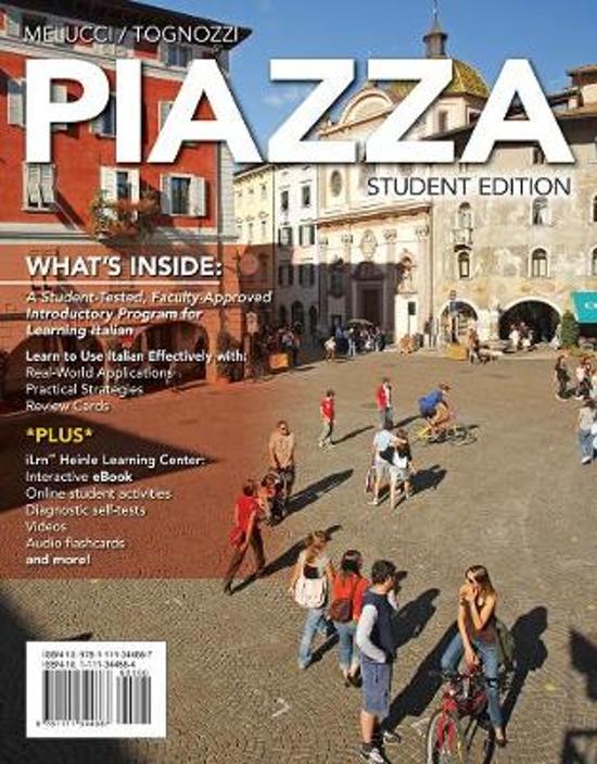 Piazza (with iLrn™ Heinle Learning Center Printed Access Card)