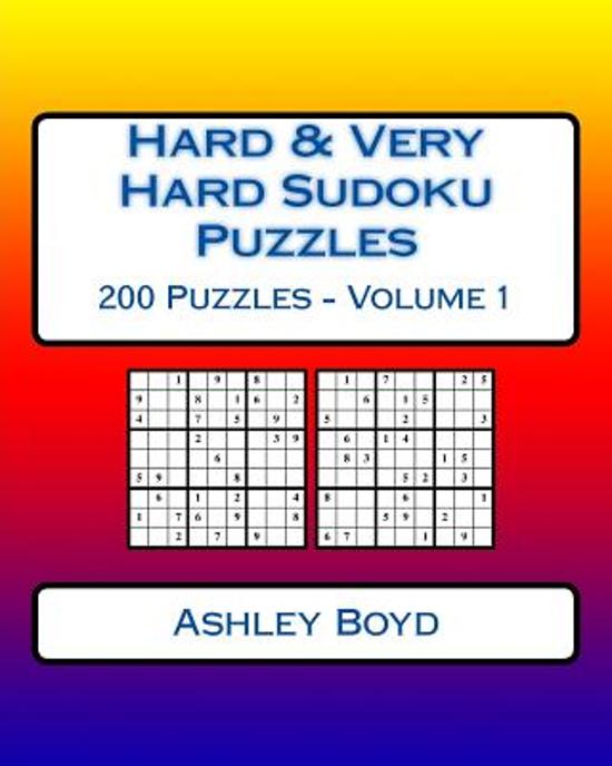 Bolcom Hard Very Hard Sudoku Puzzles Volume 1 Ashley - 