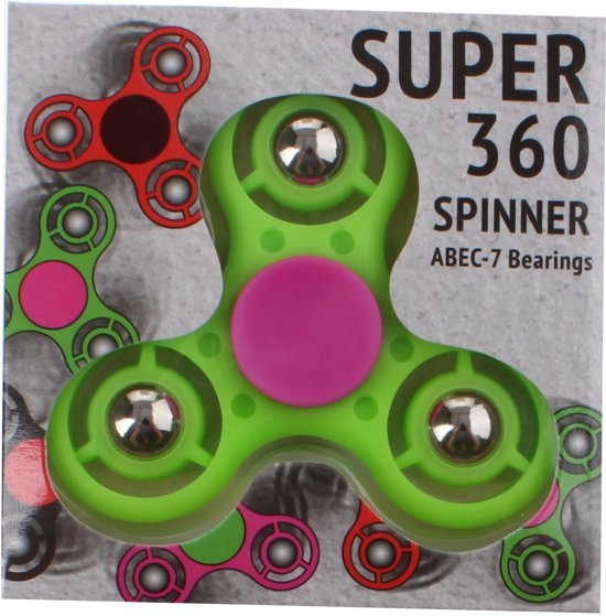 Thumbnail van een extra afbeelding van het spel Johntoy Super 360 Spinner 7 Cm Groen