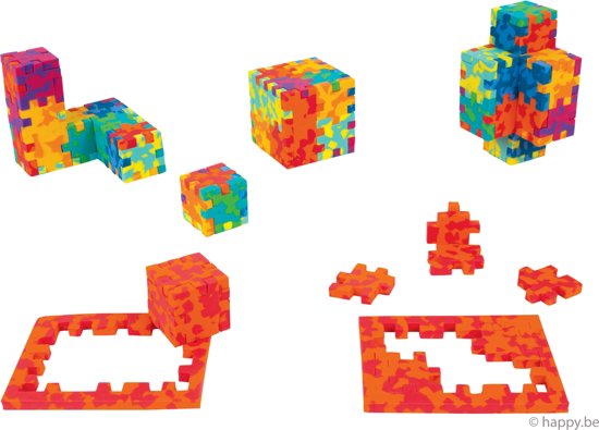 Thumbnail van een extra afbeelding van het spel HAPPY Profi Cube 6-pack cube brain teasers