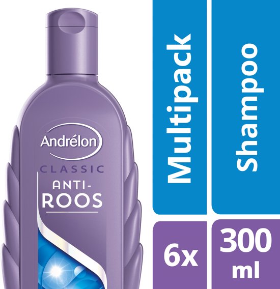 Foto van Andrélon Anti-Roos - 6 x 300 ml - Shampoo - Voordeelverpakking