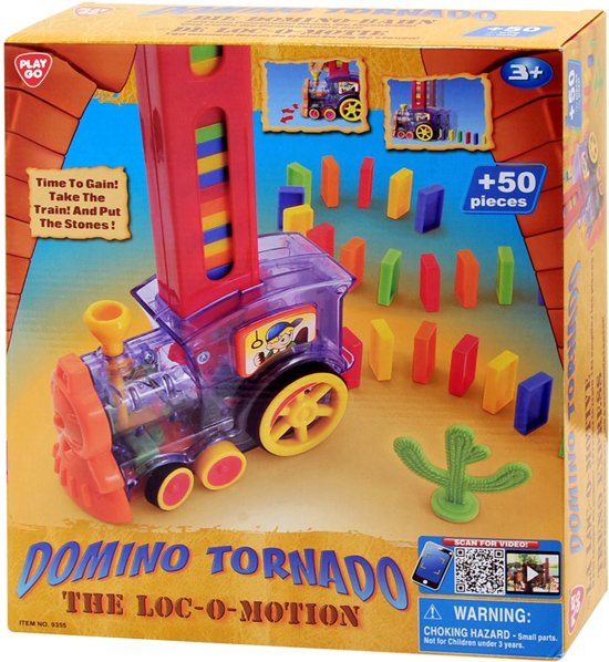 Afbeelding van het spel Playgo Domino Tornado Trein, 50dlg.