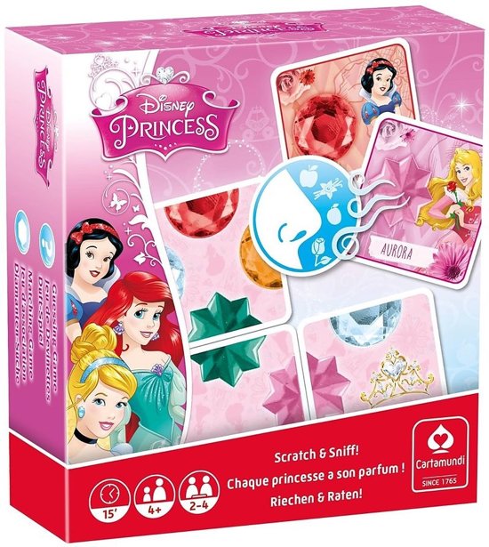 Afbeelding van het spel Princess spellendoos - Betoverende spelletjes - kaarten met parfum