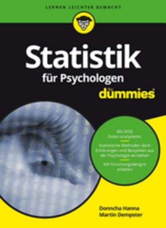 Zusammenfassung: „Statistik für Psychologen für dummies“