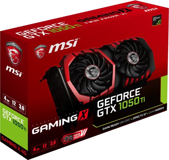 MSI GeForce GTX 1050 Ti Gaming X 4G