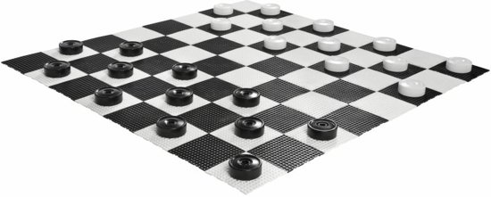 Afbeelding van het spel Tuin Dammen/checkers, 8x8, voor buiten en binnen uit duurzaam kunststof