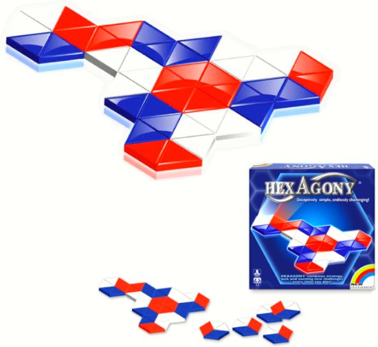 Afbeelding van het spel Hexagony het denk bordspel met driehoeken