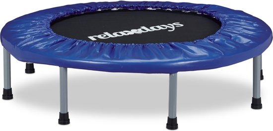 relaxdays - opvouwbare trampoline - fitness - indoor - fitnesstrampoline - 95 cm