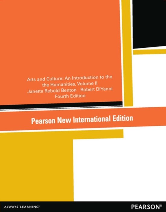 Arts and Culture: Pearson  International Edition