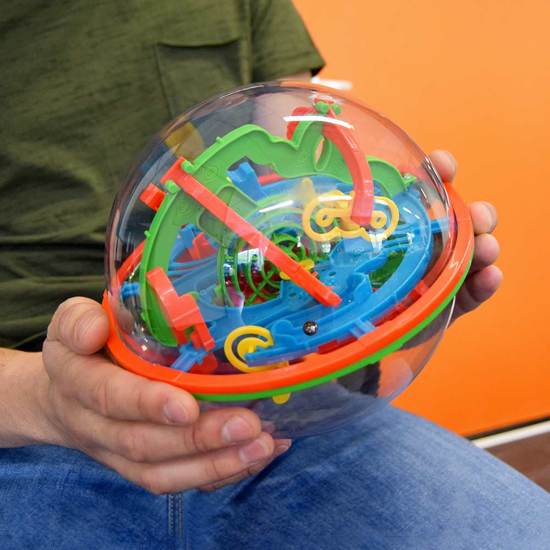 Afbeelding van het spel MikaMax - Maze Ball - XL - Puzzelbal - 3D - Knikkerpuzzel