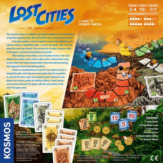 Thumbnail van een extra afbeelding van het spel Lost Cities: The Board Game