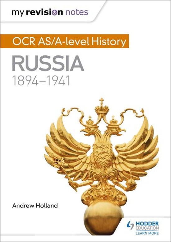 My Revision Notes&colon; OCR AS&sol;A-level History&colon; Russia 1894-1941