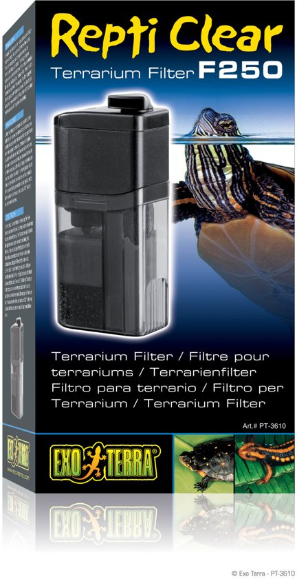 Exo terra filter repti clear - f250 Terrarium Proderma - naturel