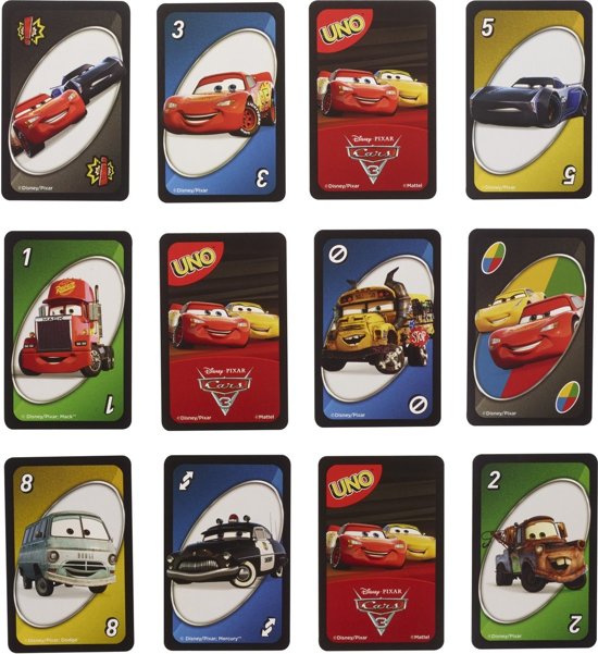 Thumbnail van een extra afbeelding van het spel Mattel Uno Disney Cars Kaartspel