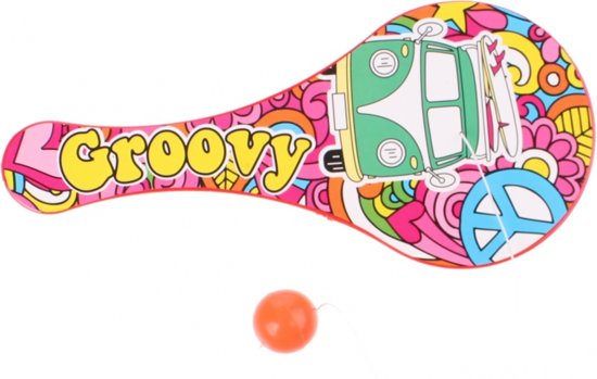 Afbeelding van het spel Toi-toys Behendigheidsspel Paddle Ball Hippie 18 Cm