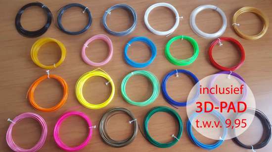 24x10m PLA filament van 1,75mm! | Incl. 3DPad a €9,95 |  Excl. 3d pen!