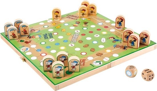 Afbeelding van het spel Small Foot Snoopy Ludo spel van hout - Peanuts
