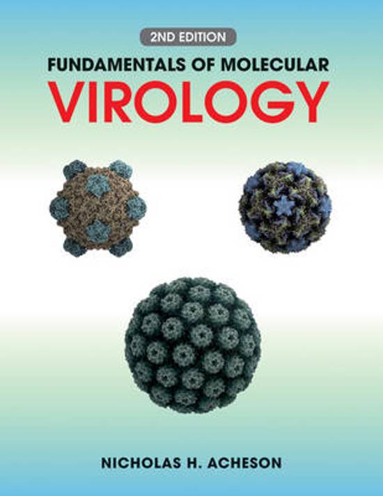 TEST BANK for Fundamentals of Molecular Virology 2nd Edition by Acheson.