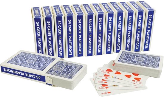 Afbeelding van het spel Cambissa Speelkaarten blauw | Display 14 pakjes