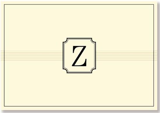 Afbeelding van het spel Monogram Note Cards - Z