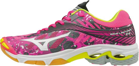 Mizuno Sportschoenen - Maat 38.5 - Vrouwen - roze/grijs/geel/wit