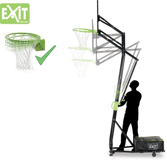 EXIT Galaxy Portable Basketbalring met dunkring