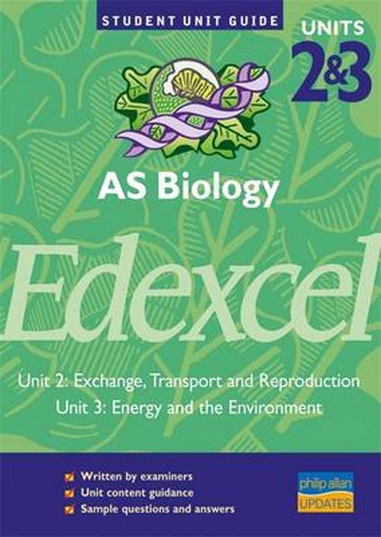 Edexcel AS Biology,Units 2 