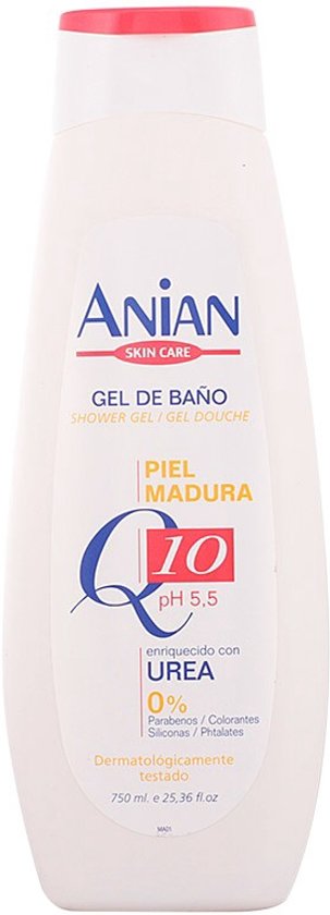 Foto van MULTI BUNDEL 3 stuks Anian ANIAN Q10 - shower gel - voor de rijpere huid 750 ml