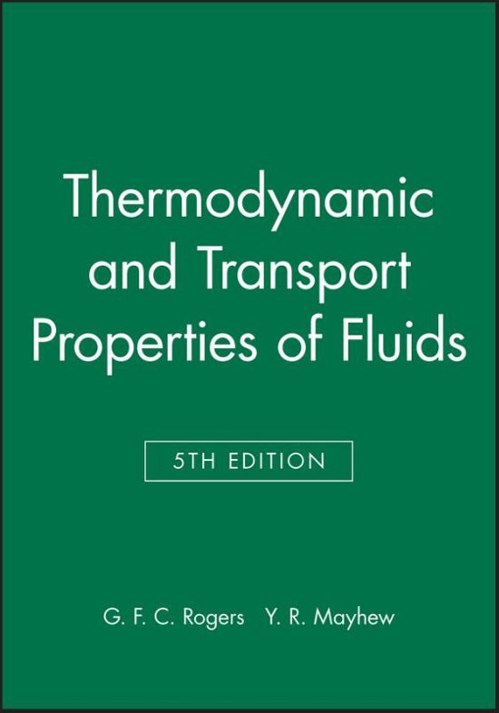 Thermodynamic and Transport Properties of Fluids
