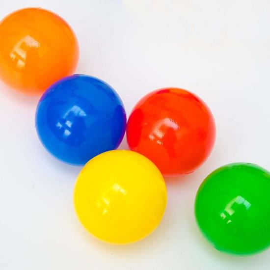 LittleTom 1200 Baby Ballenbak Ballen - Ø 5,5cm - SGS-certificaat vanaf 0 Jaar - Multicolor Mix - gekleurde Kunststof Speelballen voor Binnen en Buiten