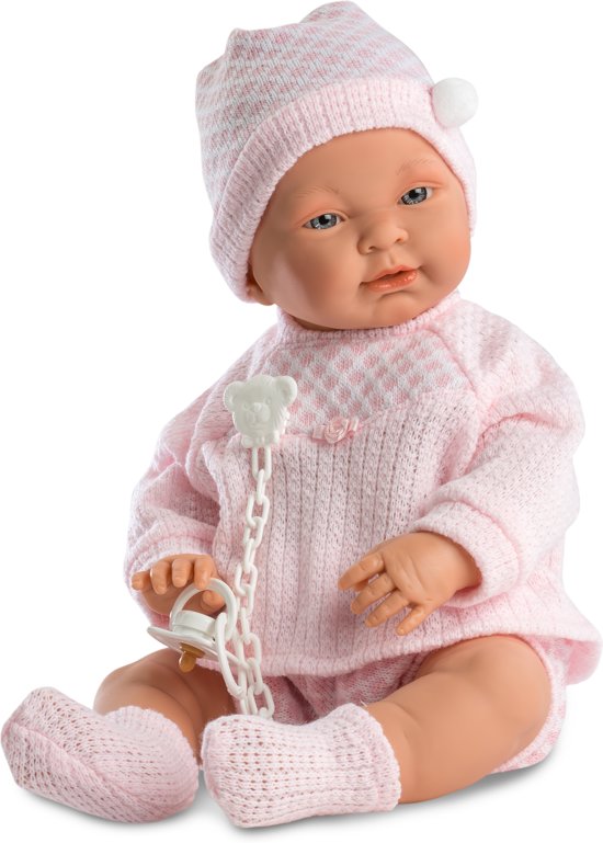Llorens babypop blank meisje 45 cm met kleding en speen