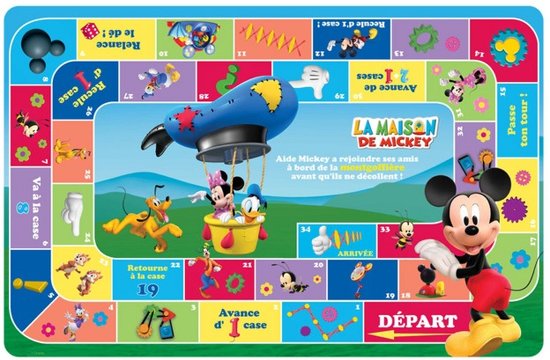 Afbeelding van het spel Disney Mickey Mouse La Maison Bordspel/placemat 28 X 43 Cm