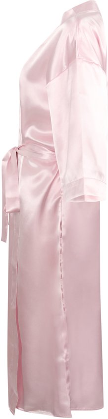 Satijnen badjas dames MT XL/XXL| Ochtendjas roze satijn