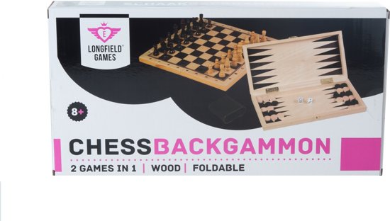 Afbeelding van het spel Longfield Games Schaak/Backgammon In 1 - Hout
