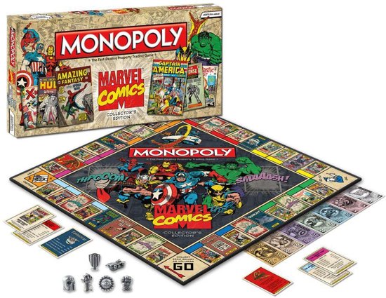 Thumbnail van een extra afbeelding van het spel Monopoly Marvel Comics Retro