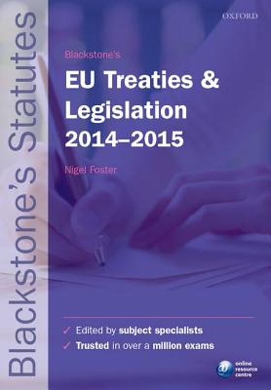 Blackstone's EU Treaties 
