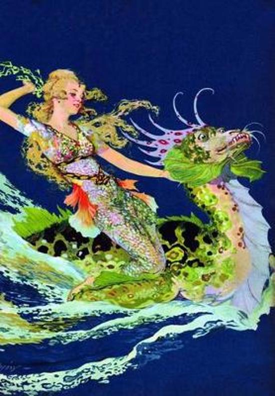 Afbeelding van het spel Mermaid and Sea Dragon Blank Greeting Card