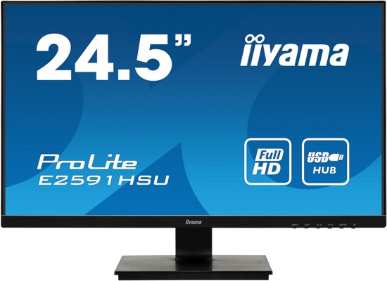 Iiyama ProLite E2591HSU-B1 - Gaming Monitor - 24.5 Inch (75Hz)