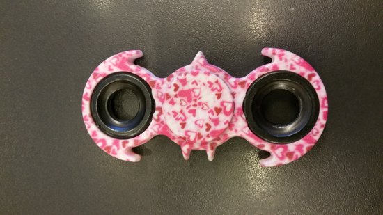 Afbeelding van het spel Hand spinner met roze hartjes