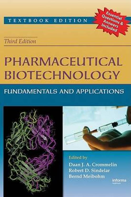 Samenvatting van Pharmaceutical biotechnology
