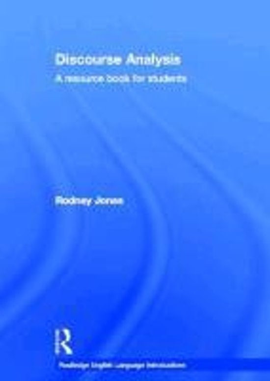 Discourse Analyse; A resource book for students