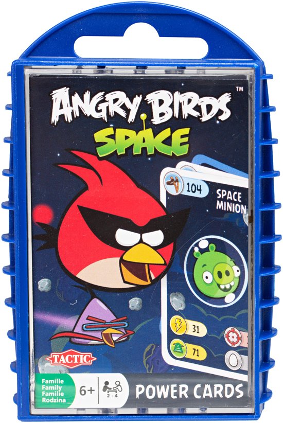 Thumbnail van een extra afbeelding van het spel Angry Birds Power Cards Classic (Rood) - Kaartspel