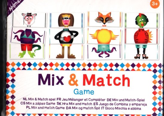 Afbeelding van het spel Mix & Match game mensen en dieren