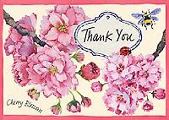 Afbeelding van het spel Cherry Blossom Thank You Notecards