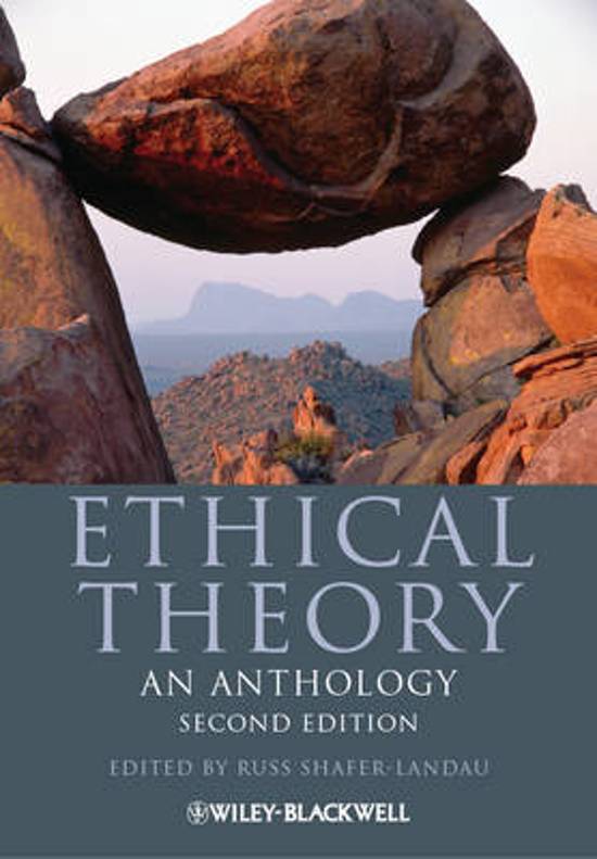 Lecture and Seminar Notes for Moral Theory (Ethics)
