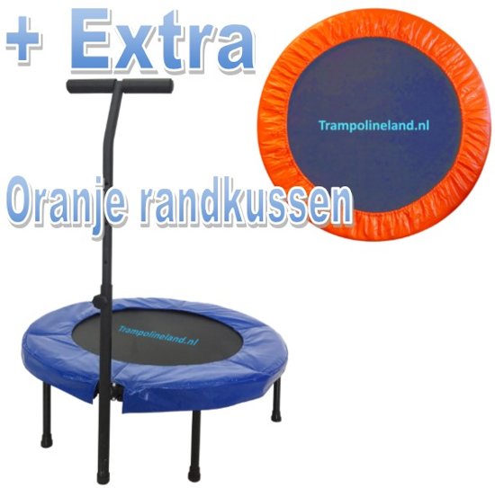 Trampolineland Deluxe trampoline met beugel 96 cm Oranje