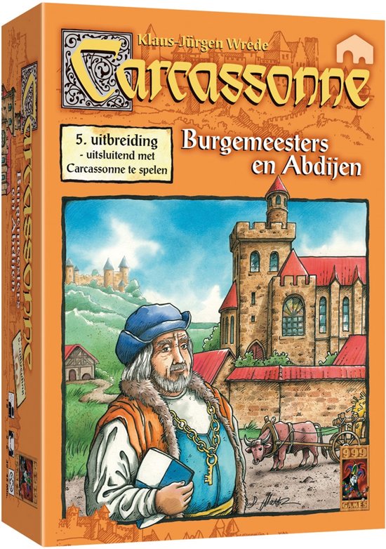Afbeelding van het spel Carcassonne Burgemeesters & Abdijen uitbreidingset- Bordspel